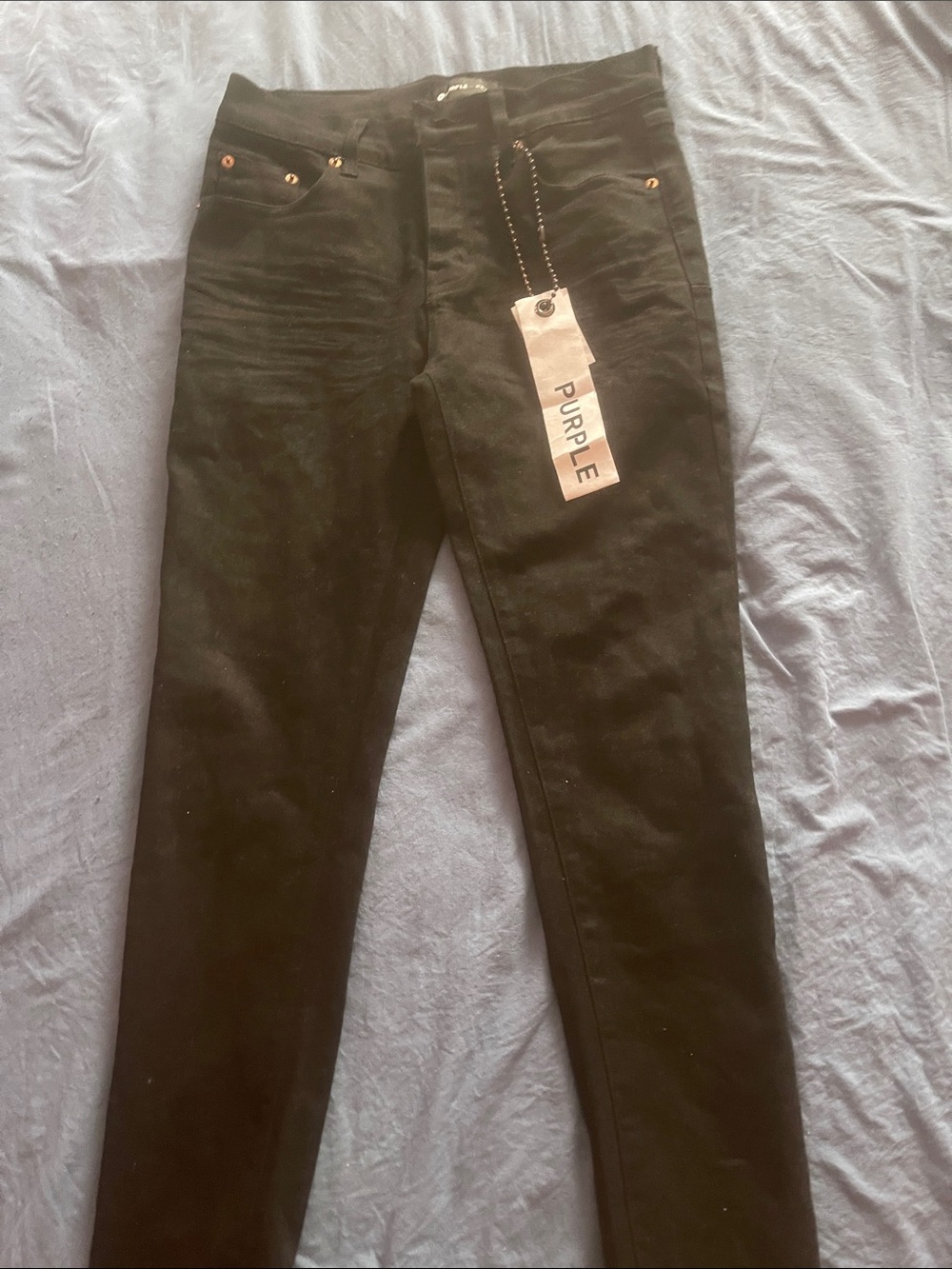 Purple Men Black Skinny Jeans - Slim Fit